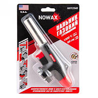Пальник газовий з п'єзопідпалом NOWAX, сопло: Ø - 20мм, довж. - 61,5, керам. захист, (10/100 шт.)