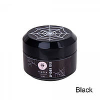 Гель-паутинка Saga Professional Spider Black, черный, 8мл