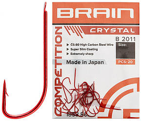 Гачок Brain Crystal B2011 #10 (20 шт / уп) ц:red (121946) 1858.80.31