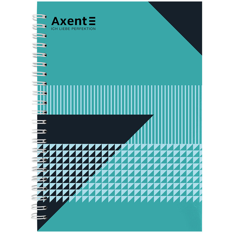 Блокнот на спіралі Axent 8032-17-A, A5, 145x210 мм, 96 аркушів, клітинка, тверда обкладинка