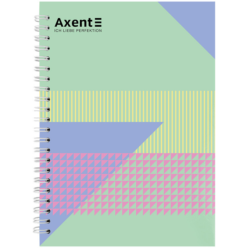 Блокнот на спіралі Axent 8032-19-A, A5, 145x210 мм, 96 аркушів, клітинка, тверда обкладинка