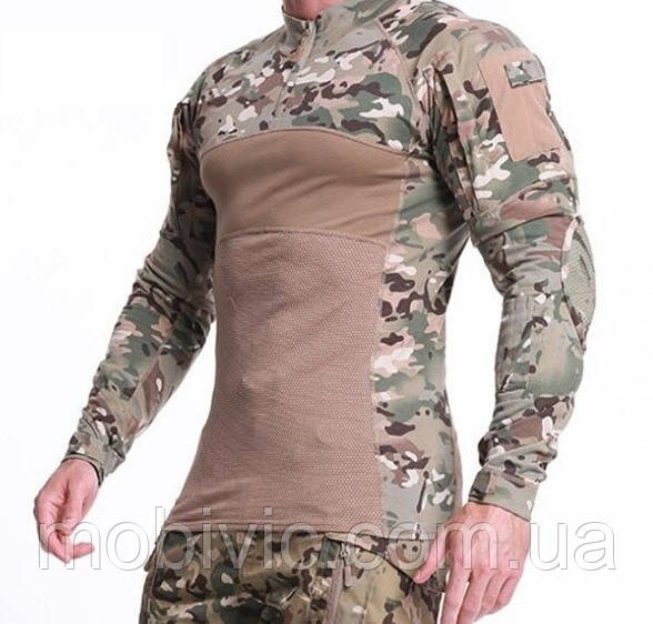 Тактична (військова) Бойова сорочка (убакс), мультикам, вставки на ліктях! XXXL, фото 1