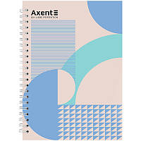 Блокнот на спирали Axent 8032-20-A, A5, 145x210 мм, 96 листов, клетка, твердая обложка