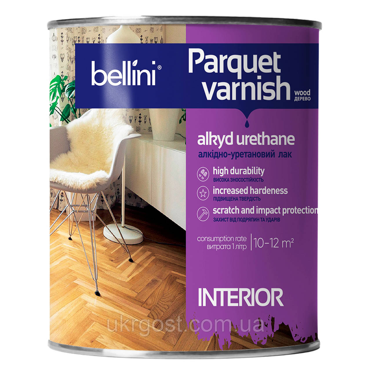 Лак паркетний алкідно-уретановий BELLINI 0,75 кг