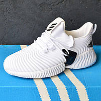Білі кроссівки для дівчат Adidas Alphabounce Instinct. Класні жіночі кросси Адідас Альфабоунс., фото 9