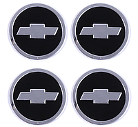 Автомобильная эмблема Primo на колпачок ступицы колеса c логотипом Chevrolet - Black