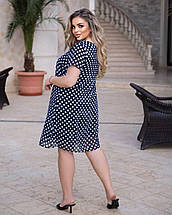 Стильна жіноча сукня Міді, тканина "Шифон" 60, 62 розмір 60, фото 4