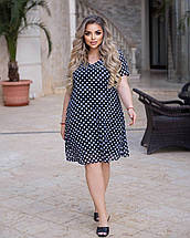 Стильна жіноча сукня Міді, тканина "Шифон" 60, 62 розмір 60, фото 5