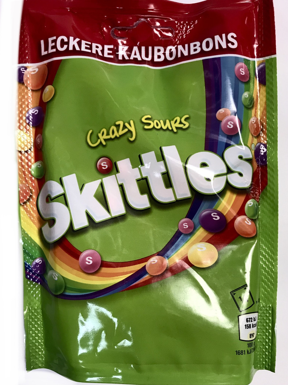 Драже в Кольоровій Глазурі Skittles Crazy Sours Скітлз 160 г Німеччина