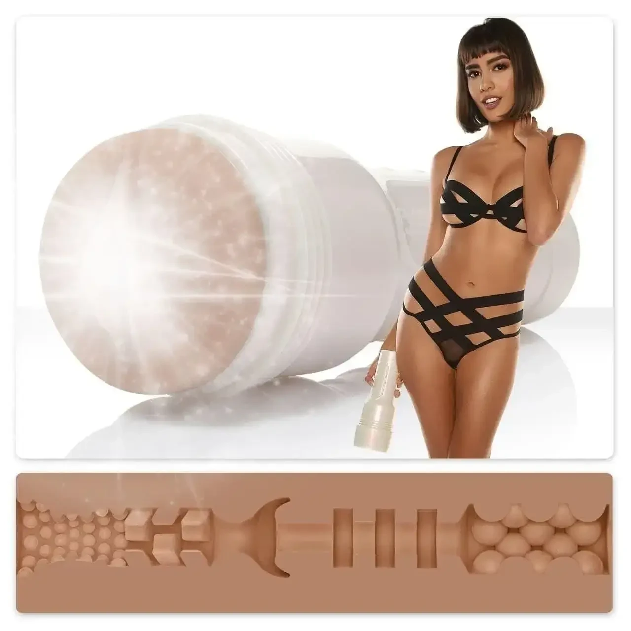 Мастурбатор Fleshlight Girls: Janice Griffith - Eden,  зі зліпка вагіни, дуже ніжний kitty.in.ua, фото 1