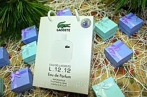 Eau De Lacoste L. 12.12 Blanc - Travel Perfume 50ml в подарунковій упаковці