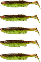 Силікон Savage Gear Fat Minnow T-Tail 90mm 7.0g Chartreuse Pumpkin (5 шт/уп) (165842) 1854.43.14