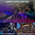 Неон RGB Bluetooth різнобарвний в авто / Холодний неон / Кольорова неонова підсвітка салона блютуз (довжина 6 м), фото 4