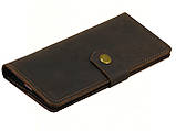 Гаманець чоловічий GS шкіряний коричневий, фото 4