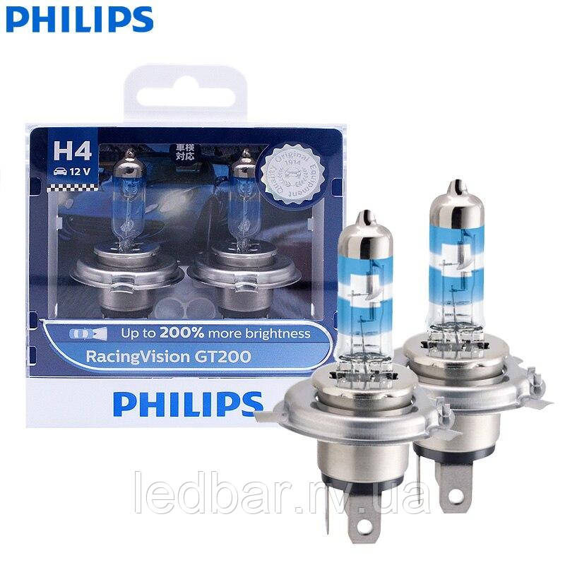 Philips +200% H4 12v, фото 1
