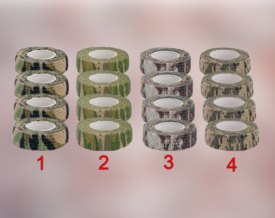 Стрічка камуфляжна багаторазова 2,5 см x 4,8 м, фото 1