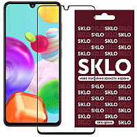 Закаленное защитное стекло SKLO 3D Full Glue для Samsung Galaxy M14 5G | толщина 0.33 мм Черный