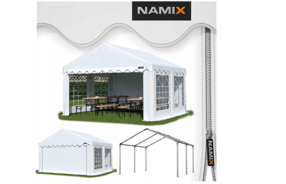 Садовий вуличний намет 4x5m BASIC NAMIX різні кольори