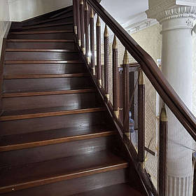 Захисна сітка на сходи від дітей 600*78 см Коричнева *00252)