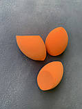 Б'юті-блендер (спонж) для макіяжу помаранчевий 1 шт., фото 3