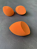 Б'юті-блендер (спонж) для макіяжу помаранчевий 1 шт., фото 4