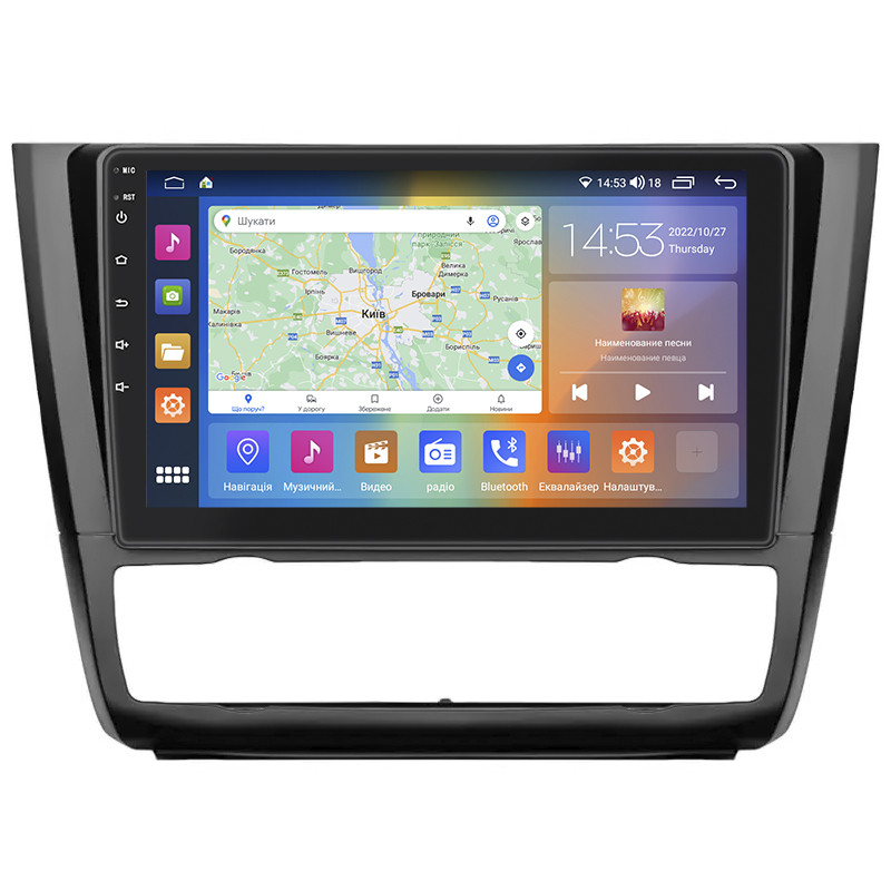 Магнітола Lesko BMW 1 серії I (E81/E82/E87/E88) Рестайлінг 2007-2011 IPS 9" 4/64Gb CarPlay 4G Wi-Fi GPS Prime