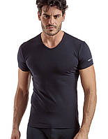 Мужская футболка с V-образным вырезом горловины синяя Enrico Coveri 1001