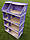 Ляльковий будиночок-шафа HEGA з розписом бузковий, фото 4