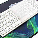 Бездротова USB клавіатура та миша комплект Набір міні клавіатура миша для ПК Біла K03 Wireless mini keyboard, фото 3