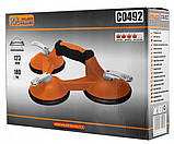 Потрійна алюмінієва монтажна присоска для скла Richmann 180 кг 123 мм (C0492), фото 4