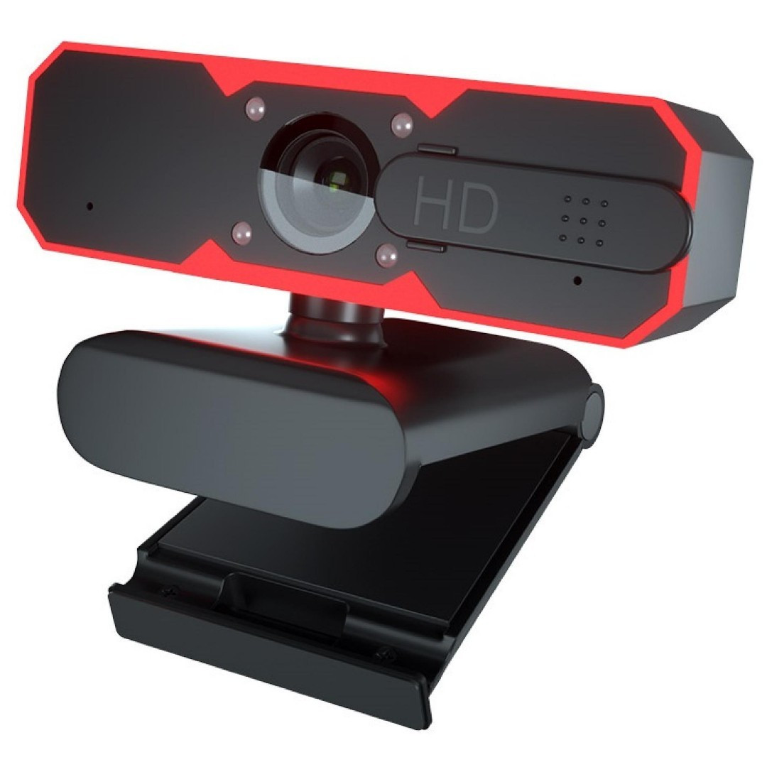 Веб-камера с автофокусом и подсветкой 1080P 30FPS и встроенным микрофоном Сoship H710 Black - фото 1 - id-p1836617145