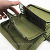 Тактичний гаманець з кріпленням Molle (23х14х5 см), Зелений / Чоловіча барсетка / Армійська сумка-гаманець, фото 5