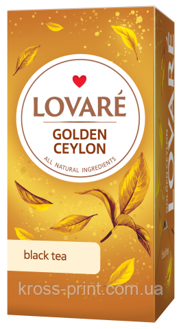 Чай чорний 2 г*24, пакет, "Golden Ceylon", LOVARE