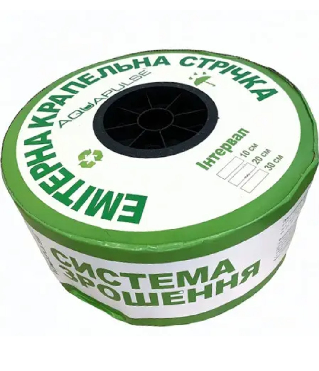 Емітерна крапельна стрічка крок 20 см, довжина 500 м, вилив 1,38 л/год.