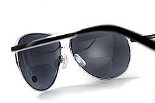 Окуляри біфокальні (захисні) Global Vision Aviator Bifocal (+3.0) (gray), чорні біфокальні лінзи в металевій оправі, фото 4