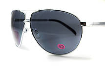 Окуляри біфокальні (захисні) Global Vision Aviator Bifocal (+3.0) (gray), чорні біфокальні лінзи в металевій оправі, фото 6