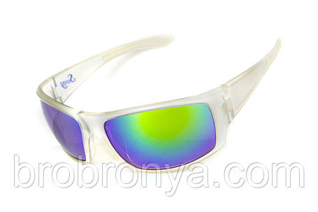 Окуляри захисні Swag Chill'n (G-Tech™ green), дзеркальні синьо-зелені, фото 1