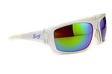 Окуляри захисні Swag Chill'n (G-Tech™ green), дзеркальні синьо-зелені, фото 4