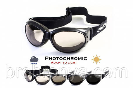 Окуляри захисні Global Vision Eliminator Photochromic (clear), прозорі фотохромні, фото 1