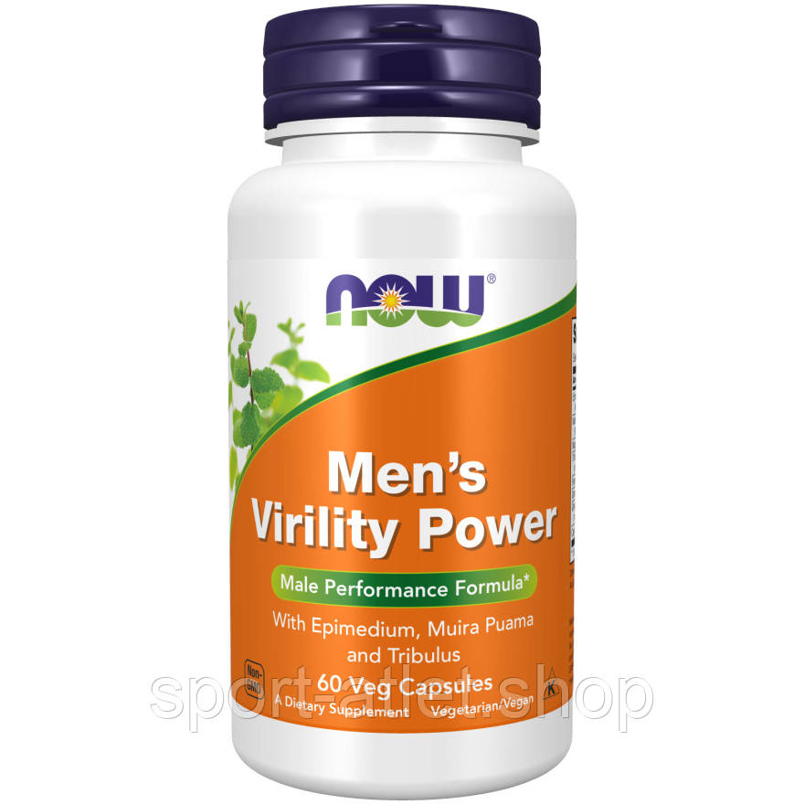 Натуральна добавка NOW Men's Virility Power, 60 вегакапсул