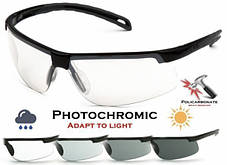 Окуляри фотохромні (захисні) Pyramex Ever-Lite Photochromic (clear) фотохромні прозорі, фото 3