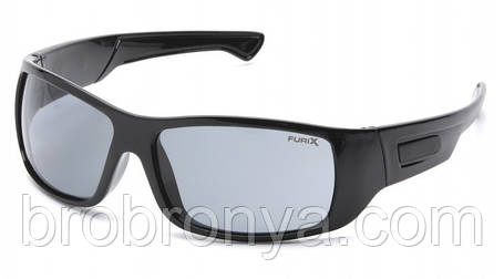Окуляри захисні Pyramex Furix (grey) Anti-Fog, чорні, фото 1