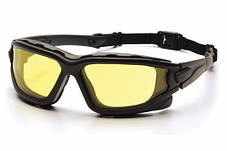 Окуляри захисні з ущільнювачем Pyramex i-Force XL (amber) Anti-Fog, жовті, фото 3