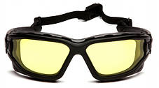 Окуляри захисні з ущільнювачем Pyramex i-Force XL (amber) Anti-Fog, жовті, фото 4