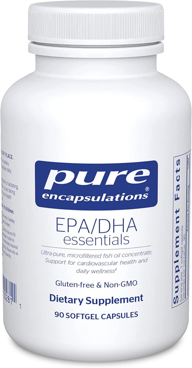 Pure Encapsulations EPA/DHA Essentials / Омега 3 для підтримки когнітивних функцій 90 капсул