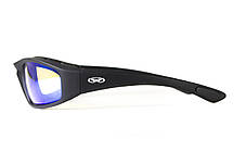 Окуляри фотохромні (захисні) Global Vision KickBack Photochromic (G-Tech™ blue) Anti Fog, фотохромні дзеркальні сині, фото 4