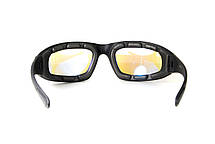 Окуляри фотохромні (захисні) Global Vision KickBack Photochromic (G-Tech™ blue) Anti Fog, фотохромні дзеркальні сині, фото 5