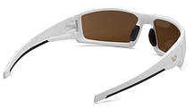 Окуляри захисні Venture Gear Pagosa White (bronze) Anti-Fog, коричневі в білій оправі, фото 5