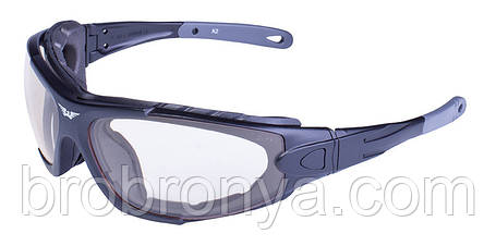 Окуляри фотохромні (захисні) Global Vision Shorty Photochromic (clear) Anti-Fog, фотохромні прозорі, фото 1