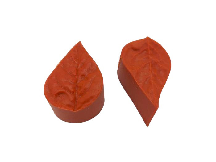 Вайнер для мастики та флористики силіконовий кондитерський Лист троянди L 6 cm